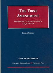 Cover of: 2004 Supplement to The First Amendment
