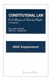 2004 Supplement to Constitutional Law cover