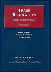 Cover of: 2004 Supplement to Trade Regulation