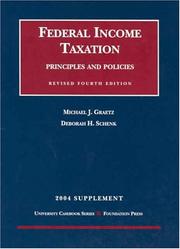 Cover of Federal Income Taxation by Michael J. Graetz