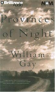 Cover of: Provinces of Night (Nova Audio Books) by William Gay