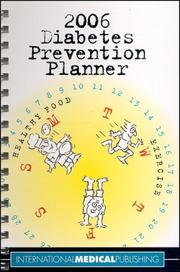 Cover of: 2006 Diabetes Prevention Planner