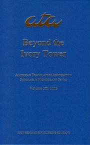 Cover of: Beyond the Ivory Tower by 