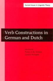 Cover of: Verb Constructions in German and Dutch (Amsterdam Studies in the Theory and History of Linguistic Science, Series IV: Current Issues in Linguistic Theory)