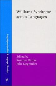 Cover of: Williams Syndrome Across Languages (Language Acquisition and Language Disorders) by 