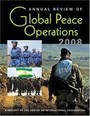 Cover of: Annual Review Of Global Peace Operations 2008 | Center on International Cooperation