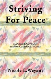 Cover of: Striving for Peace: Managing Conflict in Non-Custodial Homes