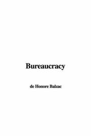 Cover of: Bureaucracy by Honoré de Balzac