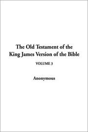 Cover of: The Old Testament of the King James Version of the Bible by Indy Publications