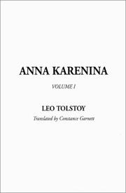 Cover of: Anna Karenina (Volume 1)