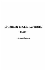 Cover of: Stories by English Authors: Italy