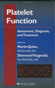 Cover of: Platelet Function by 