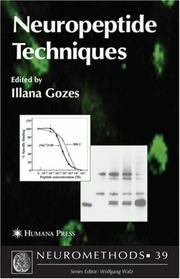 Cover of: Neuropeptide Techniques (Neuromethods)