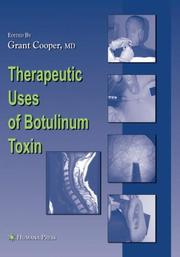 Cover of: Therapeutic Uses of Botulinum Toxin (Musculoskeletal Medicine) by Grant Cooper