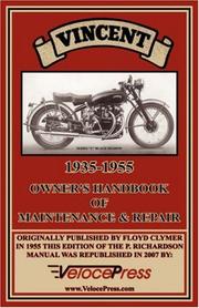 Cover of: Vincent 1935-1955 Owner's Handbook of Maintenance & Repair