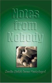 Notes From Nobody by Claudia Turner VanLydegraf