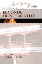 Cover of EL CONDE DON PERO VELEZ (Ediciones Criticas)