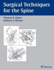 Cover of: Surgical Techniques for the Spine by Thomas R. Haher, Thomas R. Haher