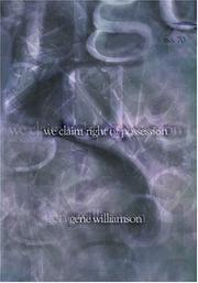 Cover of: We claim Right of Possession by Gene Williamson