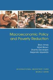 Cover of: Macroeconomic Policy and Poverty Reduction