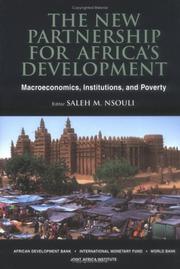 Cover of: New Partnership For Africa's Development: Macroeconomics, Institutions, And Poverty