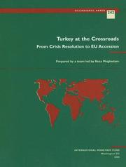 Cover of: Turkey at the Crossroads from Crisis Resolution to Eu Accession (Occasional Paper (International Monetary Fund)) by Reza Moghadam