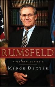 Cover of: Rumsfeld by Midge Decter, Midge Decter