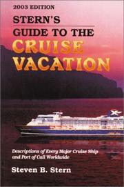 Cover of: Stern's Guide to the Cruise Vacation 2003 (Stern's Guide to the Cruise Vacation, 13th ed)