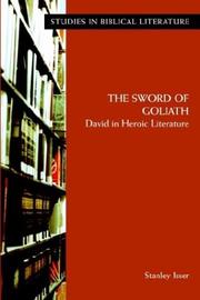Cover of: The Sword of Goliath: David in Heroic Literature (Studies in Biblical Literature)