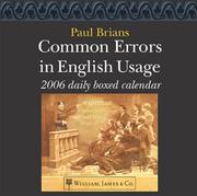 Cover of: Common Errors in English Usage 2006 Daily Boxed Calendar