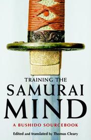 Cover of: Training the Samurai Mind by Thomas Cleary