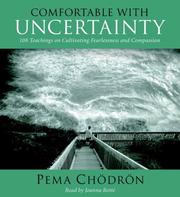 Cover of: Comfortable with Uncertainty by Pema Chödrön