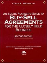 Cover of: An Estate Planner's Guide to Buy-Sell Agreements for the Closely Held Business, Second Edition (Estate Planner's Guide to Buy-Sell Agreements for the Closely Held)