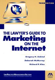 Cover of: Lawyer's Guide to Marketing on the Internet, Third Edition (Lawyer's Guide to Marketing on the Internet)