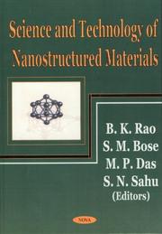 Cover of: Science and Technology of Nanostructed Materials