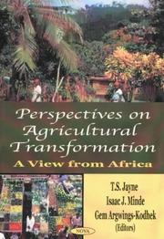 Cover of: Perspectives on Agricultural Transformation by Isaac J. Minde