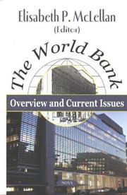 Cover of: The World Bank: Overview and Current Issues