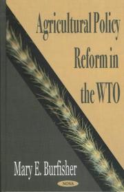 Cover of: Agricultural Policy Reform in the Wto