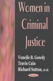 Cover of: Women in Criminal Justice