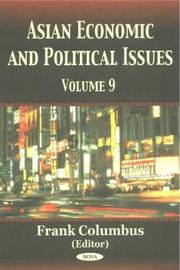 Cover of: Asian Economic and Political Issues by Frank Columbus, Frank Columbus