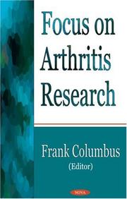 Cover of: Focus On Arthritis Research