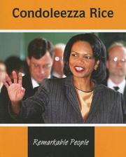 Cover of: Condoleezza Rice (Remarkable People)
