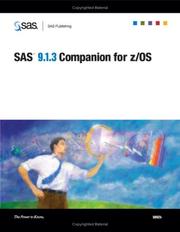 Cover of: Sas R 9.1.3 Companion For Z/os by SAS Publishing