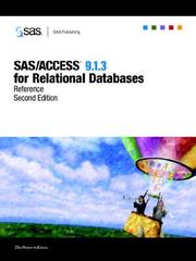 Cover of: Sas/access 9.1.3 for Relational Databases: Reference