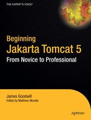 Cover of: Beginning Jakarta Tomcat 5: From Novice to Professional