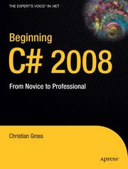 Cover of: Beginning C# 2008: From Novice to Professional