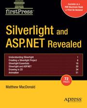 Cover of: Silverlight and ASP.NET Revealed by Matthew MacDonald, Matthew MacDonald