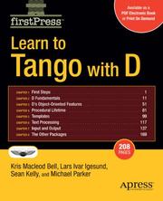 Cover of: Learn to Tango with D by Kris Bell, Lars Ivar Igesund, Sean Kelly, Michael Parker