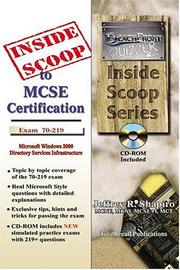 Cover of: InsideScoop to 70-219 Windows 2000 Directory Services Infrastructure (With CD Exam) (InsideScoop)