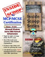 Cover of: InsideScoop to MCP/MCSE Exam 70-291 Windows Server 2003 Certification: Implementing, Managing, and Maintaining a Microsoft Server 2003 Network Infrastructure (With CD-ROM Exam) Second Edition